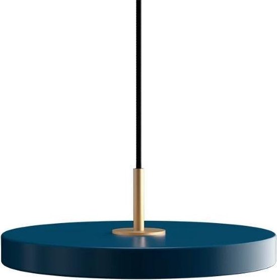 Umage Asteria mini hanglamp petrol blue - met koordset - Ø31 cm - led - metaal - modern - design