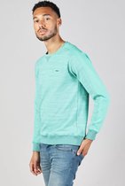 Gabbiano Trui Sweater Melange Structuur En Ronde Hals 771727 Island Green Mannen Maat - XL