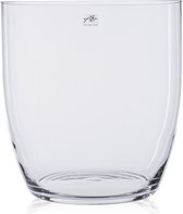 Glazen vaas transparant 24 x 25 cm - Transparante vazen van glas