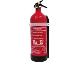 Brandblusser klasse AB 2 Liter Schuimblusser met muurbeugel
