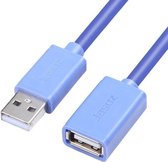 3 PCS Jasoz USB Man-vrouw Zuurstofvrije Koperen Kern Verlengkabel, Kleur: Donkerblauw 1m