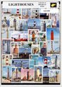 Afbeelding van het spelletje Vuurtorens - Typisch Nederlands postzegel pakket & souvenir. Collectie van 100 verschillende postzegels van vuurtorens – kan als ansichtkaart in een C5 envelop - authentiek cadeau - kado - kaart - zeevaart - holland - vuurtoren - strand