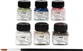 verf 6 stuks 20 ml glas- & porselein multicolor chalky