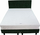 Bedworld Boxspring 140x210 - Medium - Tweedlook - Donker groen (M37)