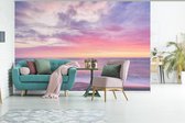 Papier peint - Papiers Papier peint photo Plage - Pastel - Coucher de soleil - Largeur 600 cm x Hauteur 400 cm