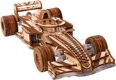 bouwpakket Racer V3 17 x 7 x 4 cm hout bruin