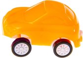 speelgoedauto Fluo 4,5 x 2,5 cm polypropyleen oranje