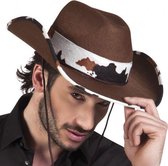 cowboyhoed polyester bruin one-size