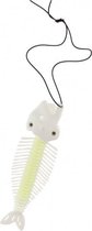 skelet vis glow-in-the-dark 10 cm 3-delig