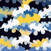 servetten Batman 33 x 33 cm papier blauw 16 stuks