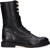 Fred de la Bretoniere 184010075 Veterboots - Laarzen Met Veters - Dames - Zwart - Maat 36