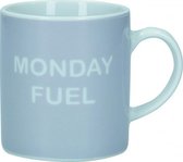 espressokop Monday Fuel 80 ml porselein grijs