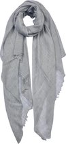 Juleeze Wintersjaal Dames 100*200 cm Grijs Synthetisch Wintershawl Sjaal Shawl