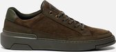 Invinci Sneakers groen Nubuck - Heren - Maat 41