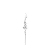 Lucardi - Dames Earcuff met steentjes - Oorbellen - Cadeau - Bijoux - Goudkleurig