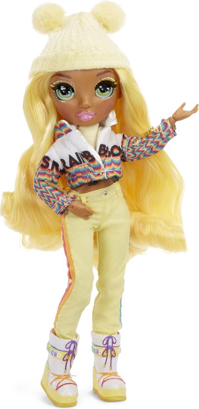 Poupée Rainbow High Winter Break Poppy Rowan – Poupée-mannequin Winter  Break orange et jouet avec 2 tenues complètes de poupée, paire de skis et  accessoires d'hiver pour la poupée, excellent cadeau pour