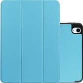 Hoesje Geschikt voor iPad Air 2020 Hoesje Case Hard Cover Hoes Book Case Met Uitsparing Geschikt voor Apple Pencil - Lichtblauw