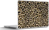 Laptop sticker - 13.3 inch - Luipaardprint - Design - Geel - 31x22,5cm - Laptopstickers - Laptop skin - Cover