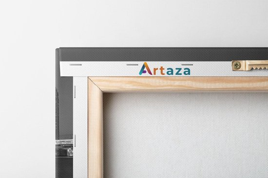 Artaza - Toile Peinture - Rotterdam Skyline - Zwart Wit - 120x40 - Groot - Photo Sur Toile - Impression Sur Toile