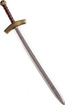 zwaard ridder 84 cm grijs/goud