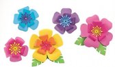 cutouts Hibiscus 17,7 / 40,6 cm 5 stuks
