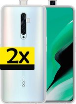 OPPO Reno 2Z Hoesje Transparant Siliconen Case - OPPO Reno 2Z Case Hoesje - OPPO Reno 2Z Hoes Cover Transparant - 2 Stuks