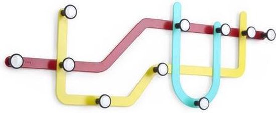 Umbra Subway Kapstok gekleurd bol
