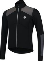 Rogelli HI VIS Winterjack - Heren - Fietsjack - Zwart/Reflectie - Maat 3XL