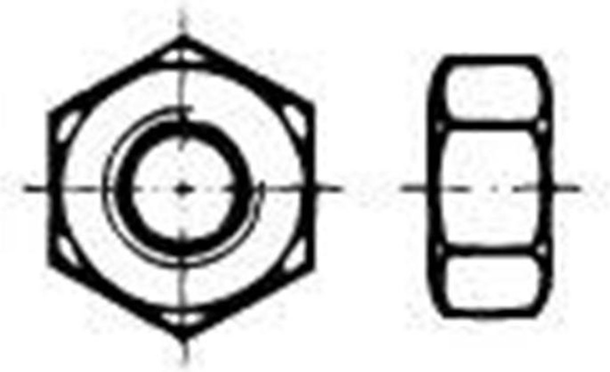 Moer Din934 Klasse 8 M8 Thermisch verzinkt Iso Sw13 - 200 stuks