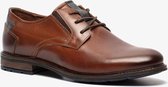 Van Beers leren heren veterschoenen - Cognac - Maat 40 - Echt leer