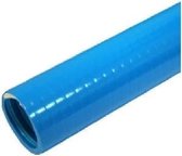 Alfaflex - Aquastar - soepele superelastische - PVC - verlijmbare - zwembad zuig  - pers slang - harde PVC spiraal - gladde binnenwand - diam. 32 x 40 mm - kleur blauw - rol = 25 meter