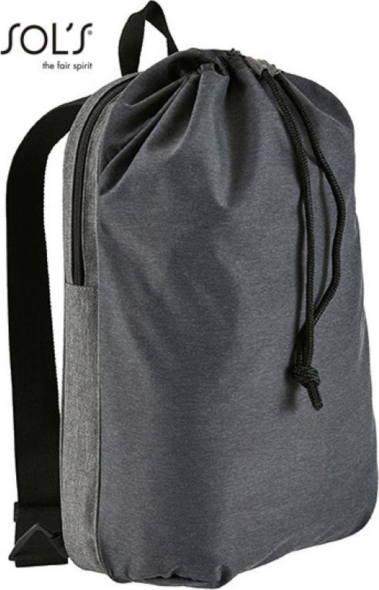 SOL'S Dual Material Backpack Uptown LB02113 - Charcoal Melange - 30,5 x 51 x 15 cm