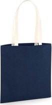 EarthAware® Organic Bag for Life - Contrast Handles (Donker Blauw/Wit)