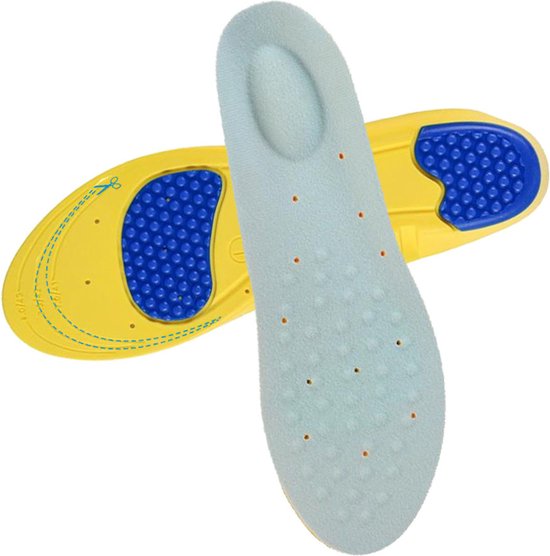 Gel / Mousse SPORT confortable Semelles Indoor Sport et Plein air - amortisseur - Semelles pour le sport - Chaussures de Sport semelles / Semelles - Semelles intérieures Sport Taille: 41 à 43 - Hommes / Femmes - Decopatent®