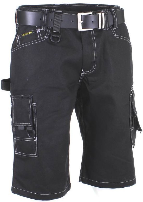 Short en toile Tricorp Worker - 502006 - Noir - taille 42
