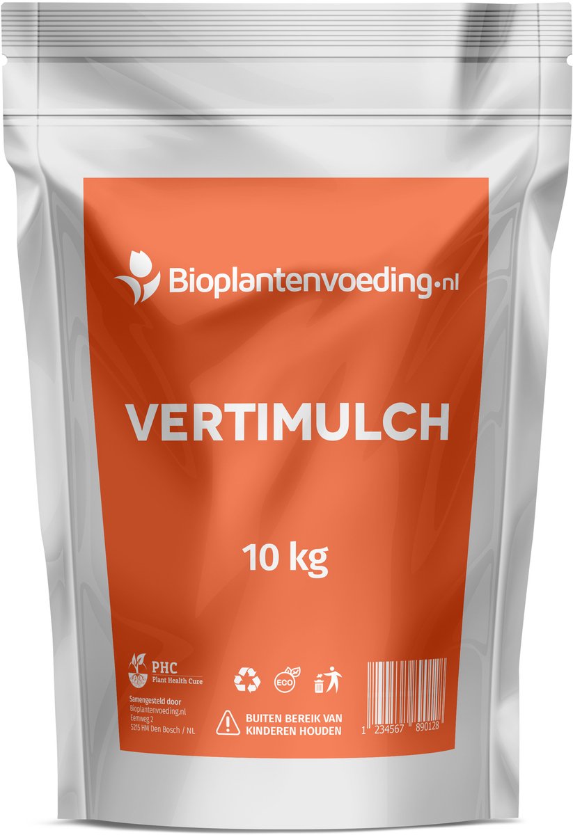 Vertimulch - 10 kg - All-in-one oplossing voor uw bodem - Voorkomt ziekten - Bevat Mycorrihiza, Humus, Yucca, Zeewier