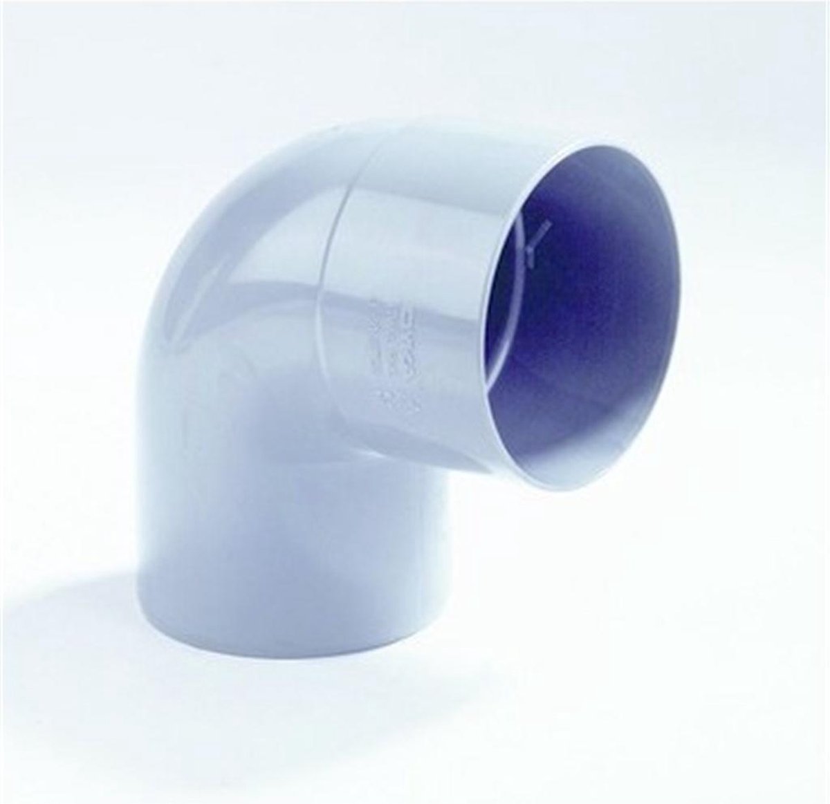 Dyka Bocht 1x mof 1x spie 87.5° PVC grijs keurmerk BRL2012 80mm