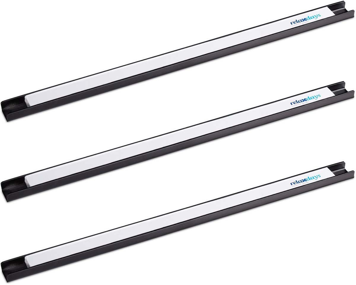 magneetstrip set van 3 - 45 cm - gereedschap - messen - messenhouder magnetisch - staal