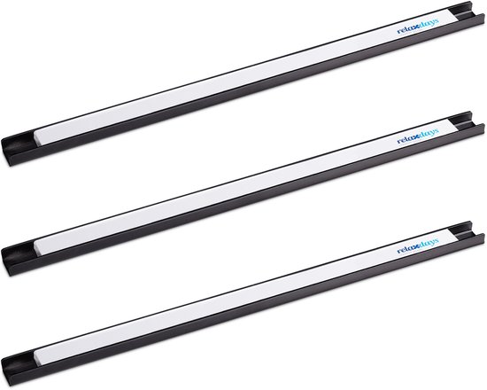 outil à bande magnétique relaxdays - porte-outil - système de rangement d'outils 3 pièces