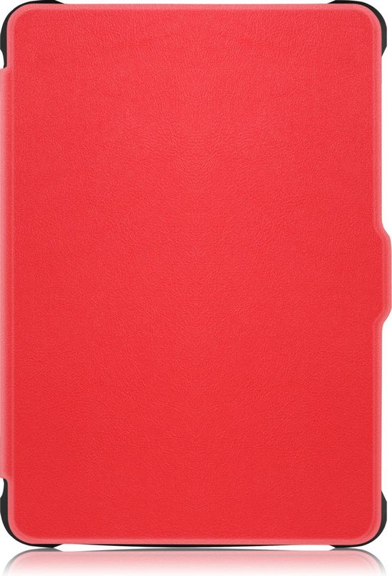 Hoesje Geschikt voor Kobo Clara HD Hoes Bescherm Hoesje Case Sleep Cover - Hoes Geschikt voor Kobo Clara HD Hoesje - Rood van Hoesje  — afbeelding 4