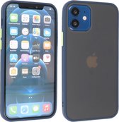 Hoesje Geschikt voor de iPhone 12 Mini - Hard Case Backcover Telefoonhoesje - Blauw