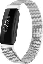 By Qubix - Fitbit Inspire 2 Milanese bandje (small)  - Zilver