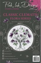 Pink Ink Designs Clear stamp - Clematis- A5 - Set van 9 stempels