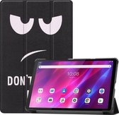 Voor Lenovo Qitian K10 TB-X6C6F/TB-X6C6X/TB-X6C6NBF Custer Geschilderd TPU Smart Tablet Lederen Case met Slaap/Wake-up Functie & 3-voudige Houder (Big Eye Me)