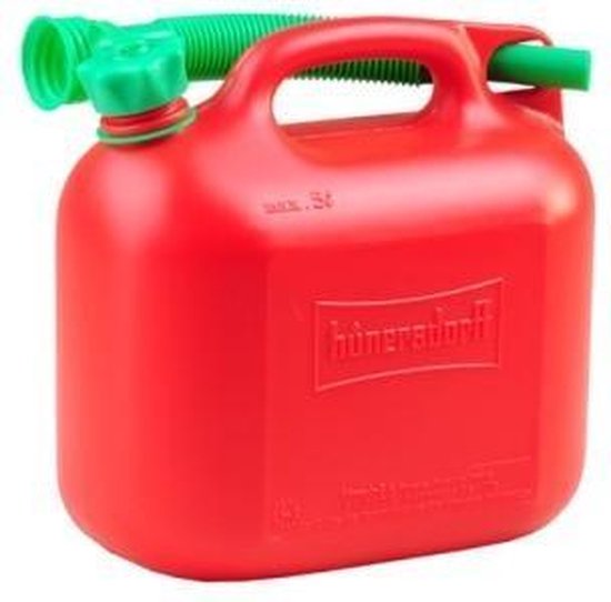 hünersdorff Professionele brandstofjerrycan, 10 liter, voor benzine, diesel en andere gevaarlijke stoffen, VN-goedkeuring, made in Germany, TÜV-geteste productie, grijs hünersdorff Professionele brandstofjerrycan, 10 liter, voor benzine, diesel en andere gevaarlijke stoffen, VN-goedkeuring, made in Germany, TÜV-geteste productie, grijs