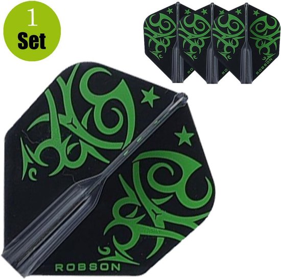 Bull's Robson Plus Flight Std. Tribe - Green - Dart Flights van Bull's — afbeelding 5