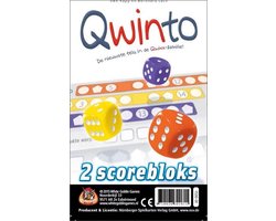 White Goblin Games - Qwinto Bloks (extra scorebloks) - Dobbelspel - 2 tot 6 spelers - Navulblok voor