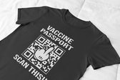 Vaccine Passport QR Shirt | Unisex Maat XL