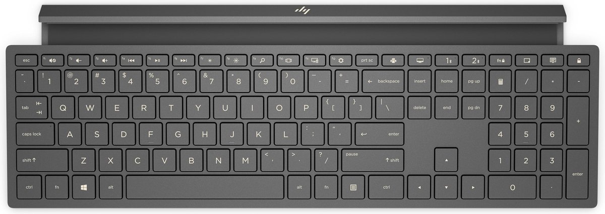 HP Dual Mode Keyboard 1000 toetsenbord USB + Bluetooth QWERTY Zwart