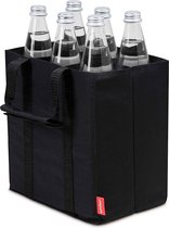 flessendrager -achilles®, bleastbag 6, adb06bl, flanddreders voor 6 flessen, zwart, 25 cm x 17 cm x 27 cm - (WK 02123)